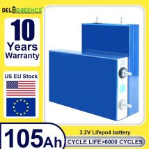 Batteria ricaricabile EVE105Ah Lifepo4 Scatola batteria 48V con cella al litio ferro fosfato BMS 3V 48 Viaggi solare RV Grado A SENZA IMPESSO