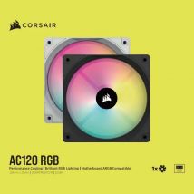 CORSAIR AC120 RGB Ventola DC 12V PWM-4PIN e connettore ARGB 5V 3PIN Ventola di raffreddamento PWM da