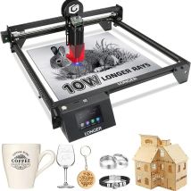 Official LONGER RAY5 10W Laser Engraver,10000mW Laser Engraving Machine with 3.5 inch Touch Screen
