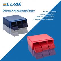 ELIJAH 300 Sheets Dental Articulating Paper 55*18mm Blue Red Double-sided Bite Strips Oral Teeth Whitening Material Dental Tools