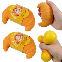 Divertimento realistico croissant giocattolo pizzico spremere sollievo stress squishy carino pigro palla antistress divertente giocattolo antistress agitarsi