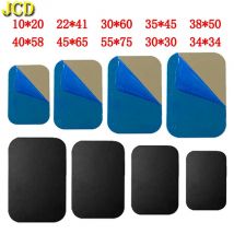 JCD 10PCS Piastra metallica Adesivo Disco Lamiera di ferro per magnete Supporto per telefono cellulare Supporto magnetico per auto per Iphone Xiaomi Huawei Samsung