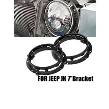 7 Inch Round LED Headlight Mounting Bracket Ring For Car J eep W rangler JK L and rover defender for H arley Motorcycle 7" Brack