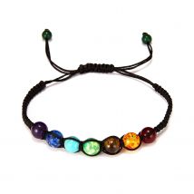 Männer Frauen 7 Chakra Perlen Armbänder Armreifen Heilung Tigerauge Stein Chakra Gebet Charme Buddha Armband Einstellbare Schmuck Geschenke