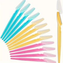 3/5/6/12/24pcs Multifunktions-Augenbrauen-Rasiermesser-Kit-präzises Trimmen, Formen, Werkzeug zur Entfernung von Gesichts haaren mit griffigem Griff