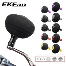 EKfan 38/50 MM EVA Knöpfe Mit 7x4x2,5 MM Lager Anzug 4 MM Welle Achse Angelrolle Griff Für SHI & DAI Spinning Baitcast Rad DIY