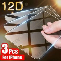 3 Stück 9HD Displayschutzfolie Vollschutzglas für iPhone 17 16 15 14 Pro Max 8 7 Plus SE Displayschutzfolie