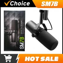SM7B Cardioid Dynamic Microphone for Studio Recording and Podcasting with Smooth Audio Response Built-in Pop Filter Low Noise