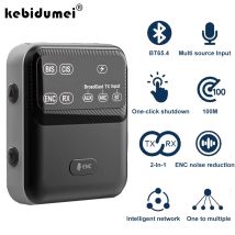 Bluetooth 5.4 Audio Receiver Transmitter ENC AAC/HD/AD LC3 Wireless Broadcast Adapter with Multiple Audio for Church Tour Guide