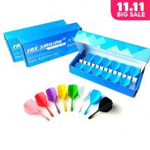 FUCHS LÄCHELNDES Dart Flüge Wellen 12PCS Integrierte Dart Flüge und Wellen 2BA Schraube in-einen Dart Zubehör Set durable Anti-Herbst