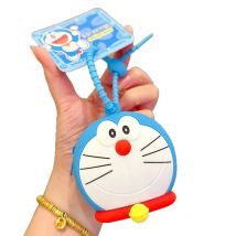Doraemon Coin Pouch Silicone Rubber Coin Purse Cute Wallet Mini Key Case Cartoon Fashionable Earphone Storage Bag
