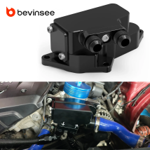 BEVINSEE Billet Oil Cooler Adapter with Low Thermostat for N54 N55 Engine for BMW E90 E91 E92 E93 335i E82 E88 135i 1M E84 35i