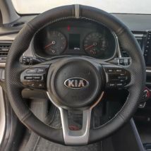 Coprivolante per auto personalizzato 100% adatto per Kia Rio Rio5 K2 Picanto Morning 2017-2019 Accessori interni auto Volante