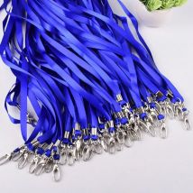 20 stücke Blau Farbe ID Abzeichen Karte Halter Lanyard Visitenkarte Halter Organizer Tragbare Seile Schule Büro Lanyards Neck Strap