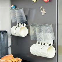 Becher haken Wand halterung Kaffeetasse halter Kleiderbügel nicht perforiertes Eisen Wand becher Aufbewahrung regal