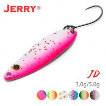 Jerry JD Bereich Trout Messing Mikro Einzigen Haken Metall Löffel Köder 3,5g 5g Künstliche Glitter Wobbler Köder Bass barsch Angelgerät