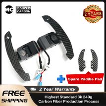 Per BMW serie 1-4 f20 f21 f30 f22 f80 g20 g30 g80 m3 m5 x3 x5 Volante magnetico in fibra di carbonio Paddle Shifter Estensioni