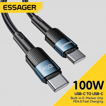Essager 100 W USB Typ C auf USB C Kabel USB-C PD Schnellladung Ladegerät Kabel für MacBook Samsung Xiaomi Typ-C USBC Kabel 3 m