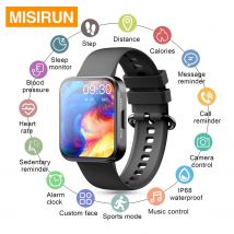 MISIRUN Sport Smart Uhr Für Männer Frauen Fitness Tracker Herzfrequenz Überwachung IP68 Wasserdichte Intelligente Benachrichtigungen Uhren