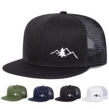 Unisex Bergbaum Stickerei Hip-Hop Netz Hüte Frühling Sommer Outdoor verstellbare lässige Baseball mützen Sonnenschutz hut