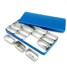 16-Rack Dental Box für Bur H K Datei Halter Block Sterilisator Fall Desinfektion Endo Box Dental Labor