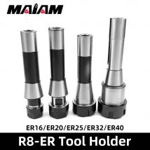 R8 ER tool holder ER16 ER20 ER25 ER32 ER40 cnc milling precision 0.008 cnc grinding center tool rest spindle for er collet chuck