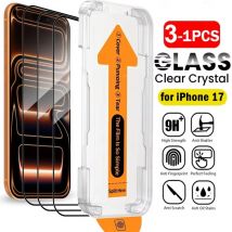 Oleofobowa powłoka, bezpyłowa, łatwa instalacja, folia ochronna na ekran do iPhone 17 16 15 13 11 12 14 Pro Max Air 16E Mini SE 7 8 XR X