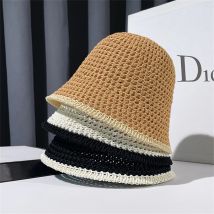 Einfacher Fischerhut im japanischen Stil, faltbar, geflochten, Sonnenschutz, Damenkappen, atmungsaktiv, für den täglichen Urlaub, Outdoor, Eimerhüte, Gorras