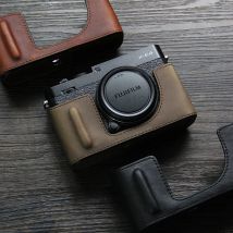Handarbeit Foto Kamera Echtem leder rindsleder Tasche Körper BOX Fall Für Fujifilm Fuji xe4 XE-4