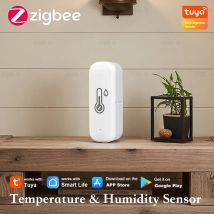 Zigbee 3.0 Temperature Humidity Sensor Smart Home Indoor Hygrometer App Remote Monitor work with Tuya Smart Life