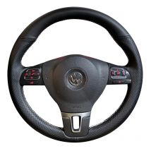 Volante dell'auto Treccia Copertura Per Volkswagen Golf 6 Mk6 VW Polo Sagitar Bora Santana Jetta Mk6 Anti-Slip In Pelle Artificiale