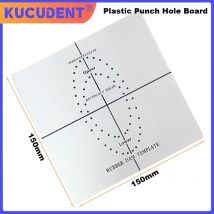 KUCUDEN1Pc Dental Gummidam Punch Hole Positioning Board Kunststoff Doppelseitige Punches Board Vorlage Endodontisches Punch Hole Tool