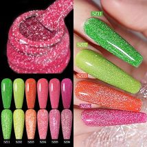 MIQH 7 ml Herbst/Winter Trendy Dreamy Glitter Strass Gel Nagellack. Einzelrohr für einen Strass-Effekt, perfekt für na