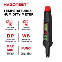HABOTEST HT62 4-in-1 digitales Psychrometer, tragbares Thermo-Hygrometer, Temperatur- und Luftfeuchtigkeitsmesserstift