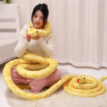 Giocattoli di peluche Python simulati di grandi dimensioni Serpente gigante Cobra Peluche ripiene lungo Cuscino Decorazioni per la casa Ragazzi Regali di Natale squisiti