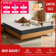 Materasso con anima a molle insacchettate 22 cm - Materasso a 7 zone con schiuma comfort e supporto stabile H4