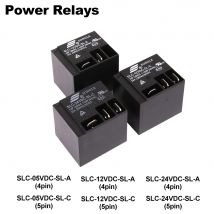 Leistungsrelais SLC-05VDC-SL-A SLC-12VDC-SL-A SLC-24VDC-SL-A 4pin SLC-05VDC-SL-C SLC-12VDC-SL-C SLC-24VDC-SL-C 5pin 30A T91 5PCS