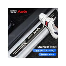 Stainless Steel Car Door Sill Scuff Plate, Accessories for AUDI A1, A3, 8p, A4, B4 A5, A6, A7, A8, Q2, Q3, Q5, Q7, Q8, TT S3 S7