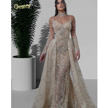 Angepasst Elegante Bling Pailletten Meerjungfrau Prom Kleider Schatz Pailletten Bodenlangen Prinzessin Braut Abendkleider Vestidos De