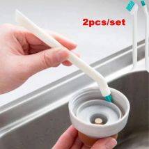 2 Teile/satz Reinigung Schmale Bürste Langen Griff Tragbare Lücke Baby Flasche Lücke Reinigung Pinsel Haushalt Küche Werkzeug Kleine Pinsel