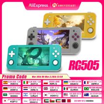 ANBERNIC RG505 Nuova console di gioco portatile Sistema Android 12 Unisoc Tiger T618 OLED da 4,95 pollici con aggiornamento Hall Joyctick OTA