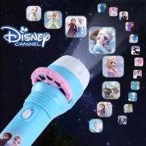 Latarka projekcyjna Disney 7styles, gadżety anime, Kraina Lodu, Myszka Miki, urocze świecące zabawki z prezentacją, prezenty urodzinowe dla dzieci