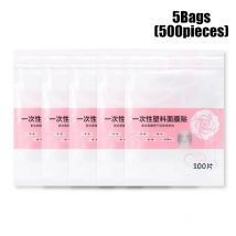 Großhandel Einweg-Kunststofffolie Vollgesichtsreiniger Maske Hals Aufkleber Papier Transparente Masken Wrap Gesichtsschönheit MakeupTools