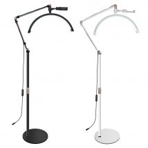 16 POLLICI LED Mezza Luna Lash Temperatura della luce 3000K-6000K Lampada ad anello a LED da pavimento per la bellezza del viso Cura della pelle Tatuaggio Sopracciglia Riprese