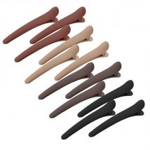 12 Stück Haarspangen zum Styling, Schnitte, 3,1 Zoll, matte Alligator-Haarspangen, Haarspangen, keine Falte, Ente, Mädchen-Haar-Accessoire