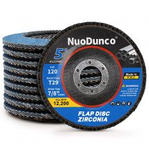 5pcs 5inch Flap Discs 125mm Grinding Discs Angle Grinder Sanding Discs for Metal Wood Deburring Polishing