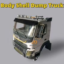 Auto Borsette Rimorchio Cabina Anteriore FMX Autocarro Con Cassone ribaltabile Trattore Testa JDM-110 Per 1/14 Tamiya RC KABOLITE Lesu Veicolo di Ingegneria