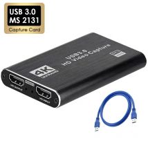 Tarjeta de captura de vídeo 4K USB 3,0, HDTV 1080P, 60Hz, grabadora de vídeo HD para PS4, OBS, grabación de juegos, transmisión en vivo