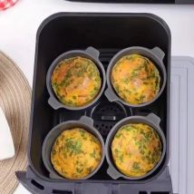 2/4/8 pezzi Ramekins per friggitrice ad aria in silicone grandi custodie per muffin antiaderente bracconiere per uova stampo in silicone Bakeware cottura a rilascio facile
