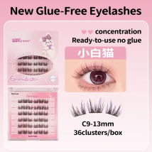 Neue selbstklebende Wimpern, kein Kleber, gefälschte Wimpernverlängerungen, wiederverwendbare Wimpern, kleberfreie falsche Wimpern, DIY einzelne Wimpern, Ma